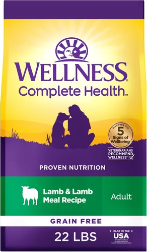 Miniatura 14 de Wellness Complete Health - Alimento seco para perros, sin granos, natural, receta de cordero, (bolsa de 24 libras)