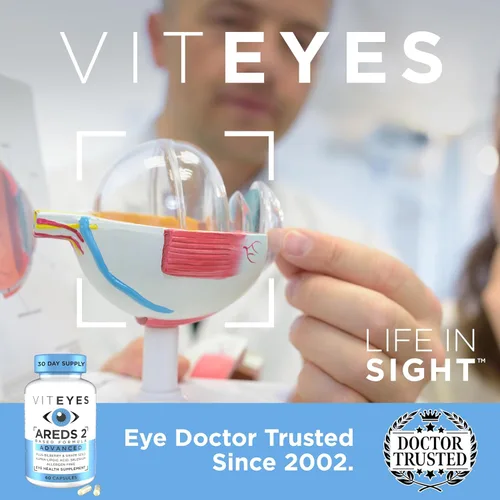 Miniatura 4 de Viteyes AREDS 2 Soporte macular avanzado con arándano, semilla de uva, luteína FLORAGLO, selenio, vitamina E natural, libre de alérgenos, vitaminas