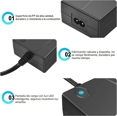 Miniatura 4 de Sopito - Fuente de alimentación reclinable de 2 pines, adaptador AC/DC de 2 pines 100-240 V 50/60 Hz, transformador de conmutación de calidad 29 V 2