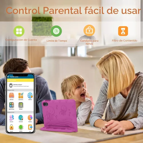 Miniatura 5 de COLORROOM Tablet Android 15 actualizada 2026, tableta para niños de 10 pulgadas, CPU Octa-Core, 10 GB+64 GB+1 TB Expandir tabletas para niños
