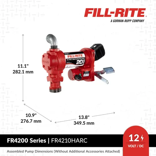Miniatura 4 de Fill-Rite Bombas de Transferencia de Combustible de 12V y 20 GPM (Serie 4200)