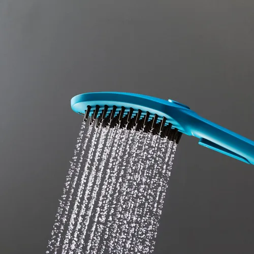 Miniatura 4 de hansgrohe Ducha para mascotas al aire libre con spray de 3 rociadores de conexión rápida, spray para piernas, spray para patas en el cielo, 04973540