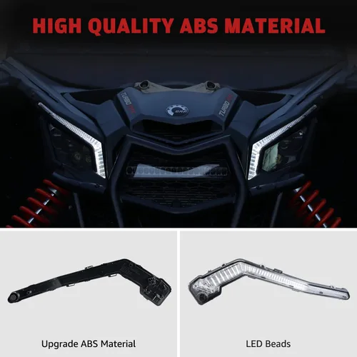 Miniatura 4 de HAKA TOUGH Luces de colmillo de señal de giro con luz blanca amarilla para Can Am Maverick X3 XDS XRS Max Turbo R/Maverick Trail Sport Max