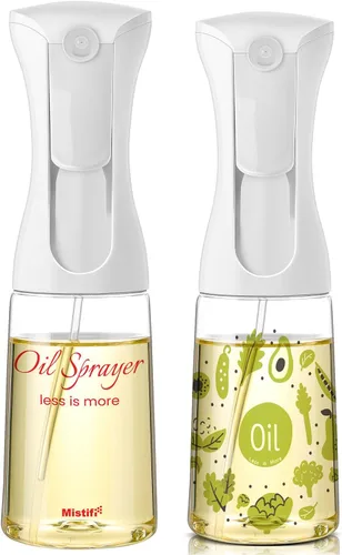 Miniatura 8 de Mistifi Oliver - Pulverizador de aceite para cocinar, botella de spray de 12 onzas, dispensador de aceite recargable sin aerosol, estilo ensalada