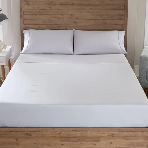 Miniatura 6 de GhostBed King Cooling - Juego de sábanas de lujo de algodón Supima y Tencel, resistente a las arrugas, con bolsillos profundos, 6 piezas, color gris
