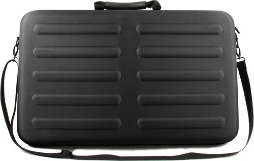 Miniatura 6 de CASEMATIX Funda de viaje para controlador de DJ compatible con Hercules Inpulse 500 - Funda rígida para mezclador de DJ con correa