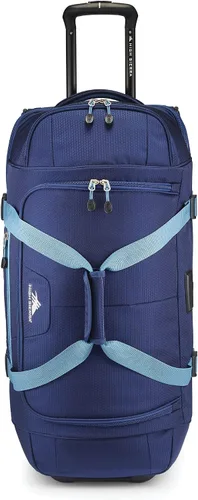 Miniatura 2 de High Sierra Fairlead - Bolsa de viaje portátil de poliéster de 34 pulgadas con ruedas y mango telescópico empotrado, color grisazul, Azul marino