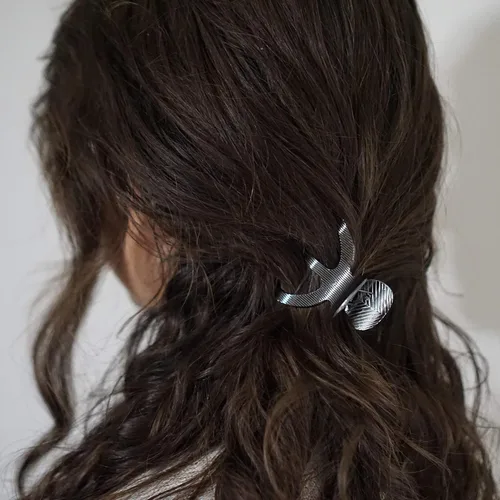 Miniatura 6 de Sensory4u Paquete variado de pinzas de metal para el cabello (gris)