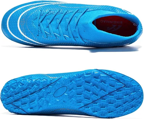 Miniatura 4 de Botas de fútbol para hombre, zapatos de fútbol profesionales de alta calidad, para interiores y exteriores, cómodos tenis atléticos