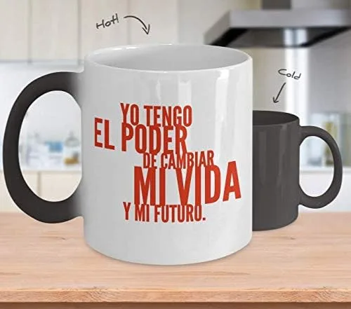 Taza Café Mi Vida Vaso, taza de café divertidas, tazas personalizadas, taza de café inspiradoras, taza con mensajes positivos.