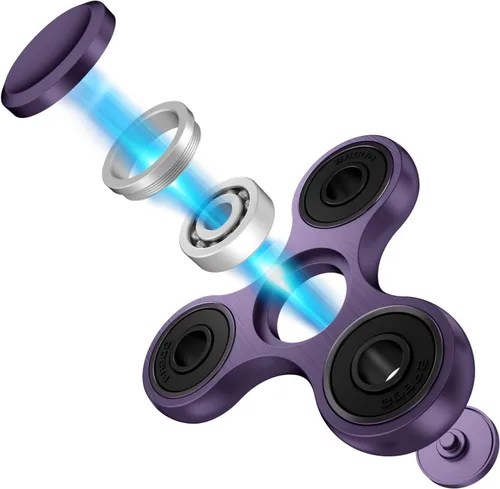 Miniatura 4 de Juguetes Spinner Fidget, Rodamientos de acero inoxidable de alta velocidad de 2 a 5 minutos, juguetes de dedo para aliviar el estrés y la ansiedad