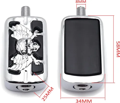 Miniatura 2 de HongK - Clavija de palanca de cambios compatible con Electra Wide Super Low Glide Softail XLX Chrome [P/N: MT216-062-CD2]