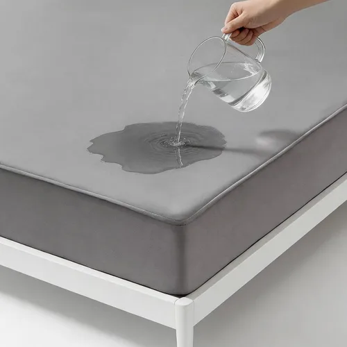 Miniatura 11 de Tokokimo Protector de colchón 100% impermeable, funda de colchón refrescante, sábana bajera ajustable de bolsillo profundo con banda de goma elástica