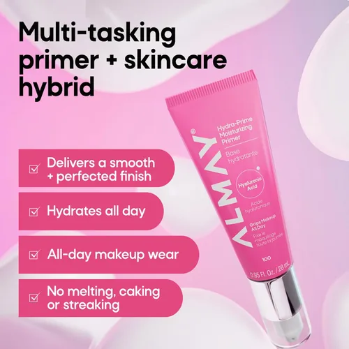 Miniatura 2 de Almay Hydra-Prime - Primer hidratante con ácido hialurónico, hidratante y suaviza la piel, maquillaje de larga duración, vegano, libre de crueldad