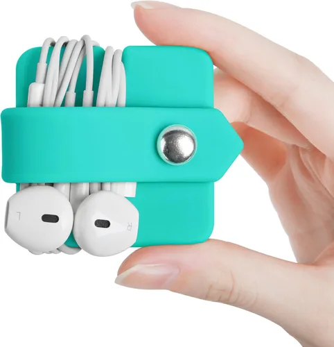 Miniatura 15 de Organizador de Cables con Soporte para Auriculares, Enrollador de Auriculares, Organizador de Auriculares, Auriculares para Auriculares, Enrollador