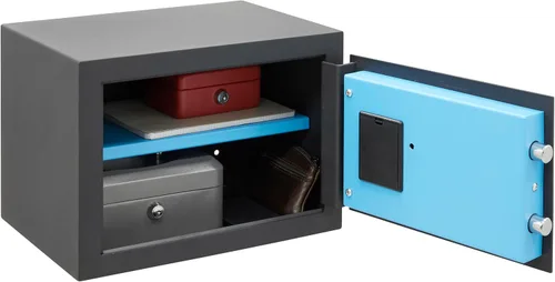 Miniatura 2 de ARREGUI Blue 650120 - Caja fuerte de acero con cerradura electrónica, 9.8 x 13.8 x 9.8 in, 18 L, caja fuerte para el hogar y el hogar, teclado