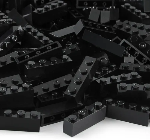 Miniatura 3 de Juego de 360 piezas de ladrillos de 1 x 4, piezas clásicas negras, juego creativo de bloques de juego, accesorios básicos compatibles con 3010 3066
