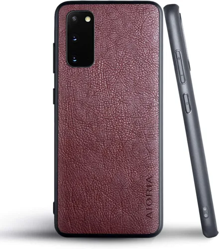 Miniatura 45 de AIORIA Funda protectora completa para Samsung Galaxy S20 FE 5G, 6.5 pulgadas Premium PU cuero cubierta retro negocio diseño completo funda Marrón