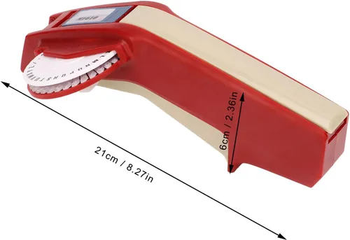 Miniatura 2 de Embossing el Machine, Número claro Leer el hacer la máquina de gofrado, una mano, conveniente para los Els (M1610 rojo)