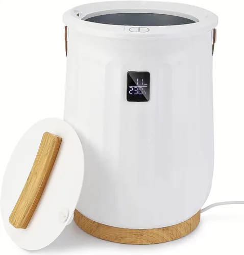 Towallmark Calentador de toallas, calentador de lujo estilo cubo grande para baño con pantalla LED, temporizador ajustable, se adapta a hasta dos