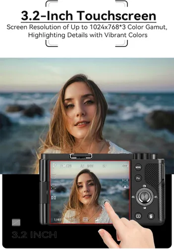 Miniatura 9 de ORDRO Cámaras digitales 5K para fotografía – Cámara creadora de contenido de viaje de 64 MP con zoom óptico 12X y cámara de vlogging de YouTube