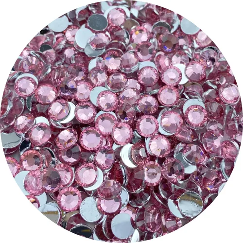 Miniatura 8 de 3000 diamantes de imitación de resina de 0.197 in con parte trasera plana redonda negra para manualidades, diamantes de imitación brillantes