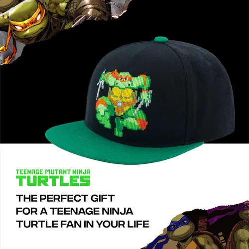 Miniatura 3 de Concept One Unisex-Adult Teenage Mutant Ninja Turtles Baseball Cap, TMNT Adult Skater Snapback Baseball Hat with Flat Brim