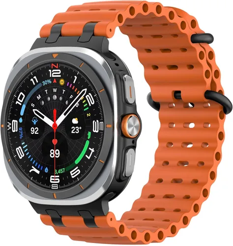 Miniatura 16 de MoKo Correa deportiva compatible con Samsung Galaxy Watch Ultra Band de 1.850 in (2024) para mujeres y hombres, correa de reloj impermeable