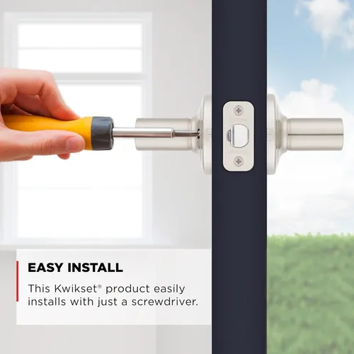 Miniatura 3 de Kwikset Henley - Manija de puerta de entrada con cerradura y llave, palanca reversible con llave y segura para exterior, para entrada principal