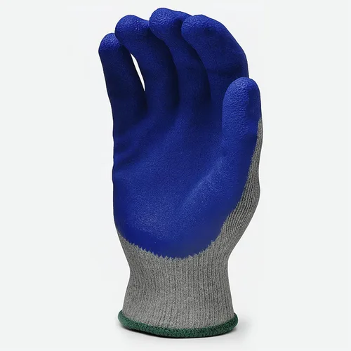 Miniatura 3 de G & F Products G & F - Guantes de trabajo con revestimiento de látex de goma para construcción, azul, patrón arrugado, para hombre