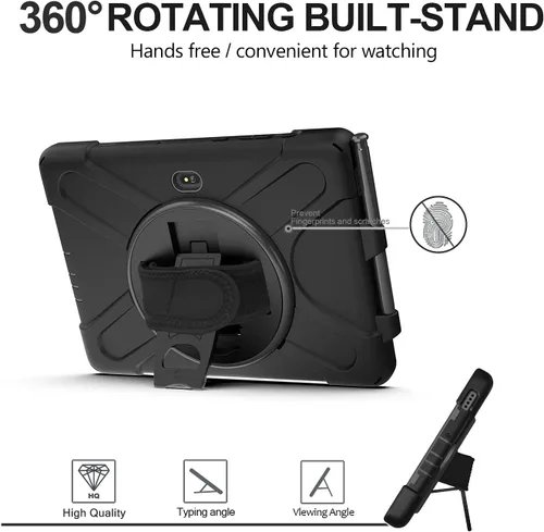 Miniatura 3 de Funda para Samsung Galaxy Tab Active Pro 10.1 T540 T545 T547, grado militar [probada en caídas de 15 pies] Funda protectora de cuerpo completo a