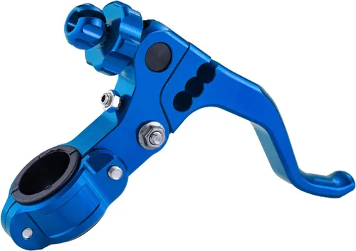 Manillar de embrague universal de aleación de aluminio compatible con la mayoría de las motocicletas Dirt Bikes, 7/8 pulgadas, 0.866 in, color azul