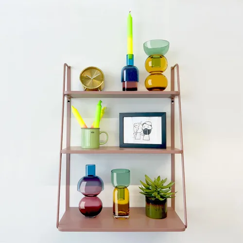 Miniatura 5 de Cloudnola Juego de 2 floreros reversibles de cristal y florero de flores, rosa, azul, verde y amarillo, juego de regalo ideal para el hogar, bodas