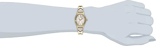 Miniatura 6 de Timex T26301 Kendall Circle Reloj de banda de expansión de acero inoxidable de dos tonos para mujer