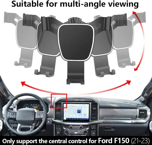 Miniatura 5 de Soporte de teléfono de coche para Ford F-150 F150 Truck 2021-2025【No compatible con King Ranch 2024-2025, Raptor】 Accesorios de automóvil, soporte