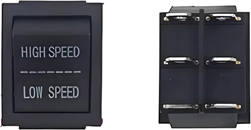 Miniatura 13 de 3 piezas Interruptor de engranajes de 31x25mm de 6 pines 6V/12V Interruptor de palanca de avance, parada, marcha atrás para juguetes eléctricos