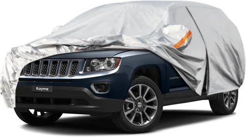 Miniatura 103 de Kayme - Cubierta completa impermeable de 6 capas para automóvil, apta para todo clima, protección para exteriores contra lluvia, rayos ultravioleta