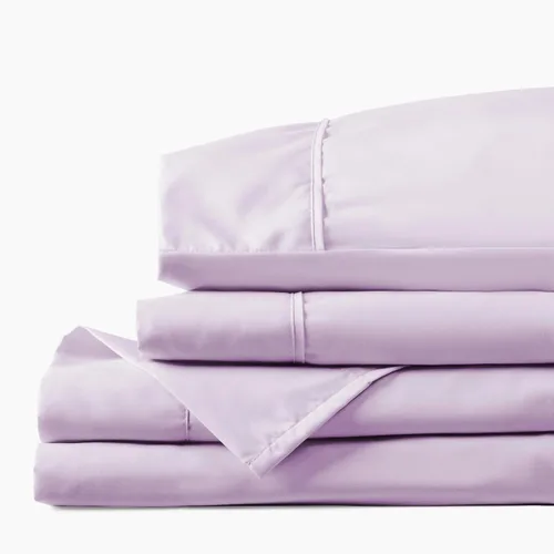 Miniatura 2 de PeachSkinSheets Juego de Sábanas Lavender Mist - Nivel de Suavidad de 1500tc - Sábanas Extra Suaves Refrescantes para Personas que Duermen con Calor