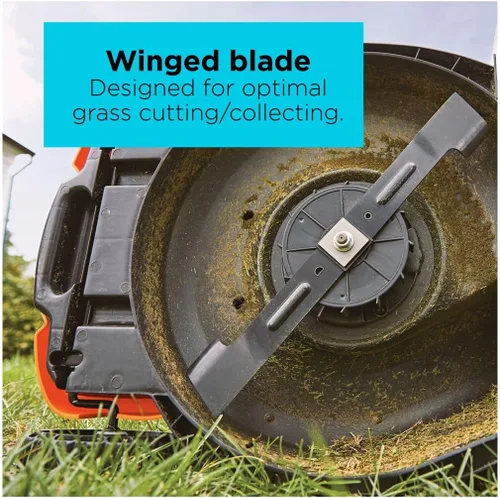 Miniatura 19 de BLACK+DECKER Cortacésped eléctrico con cable, 13 amperios, plataforma de corte de 20 pulgadas, ajuste de altura de 6 ajustes, almacenamiento