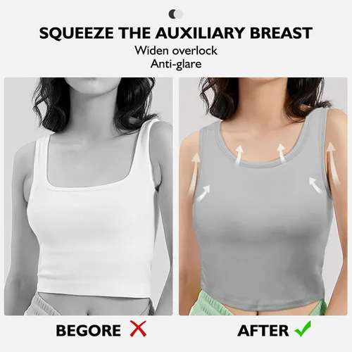 Miniatura 8 de 2 Pieces Tank Top for Women, Basic Sleeveless Sports Crop Tops for Women Going Out Tops Workout Tops Women Teen Girls