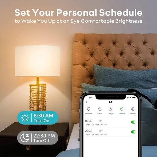 Miniatura 7 de VOCOlinc Bombilla inteligente funciona con Apple Homekit, Alexa, Google Home, bombillas inteligentes WiFi regulables, 850 lúmenes, bombilla LED