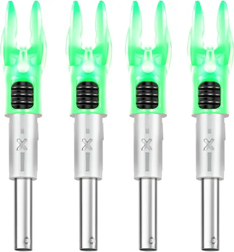 Miniatura 12 de DEEPOWER X Culatines Iluminados para Flechas .204"/.233"/.244"/.246" con Interruptor de Encendido/Apagado con Bujes H, S, GT