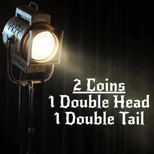 Miniatura 2 de Ted's Sterling Magic Monedas de cuarto de doble cara genuinas de Estados Unidos con instrucciones para trucos de magia (1 moneda, doble cabeza)