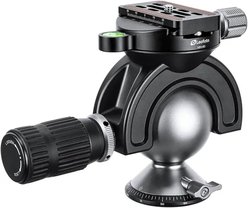 Miniatura 7 de Leofoto Cabezal de bola MH-35 de 1.378 in, con control de manillar, compatible con arca, ideal para tiro al blanco