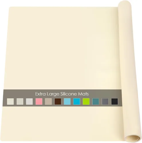 Miniatura 42 de Tapete de silicona extra grande para encimera de cocina, 36 x 24 pulgadas, tapete de silicona para mesa de resina, tapete resistente al calor
