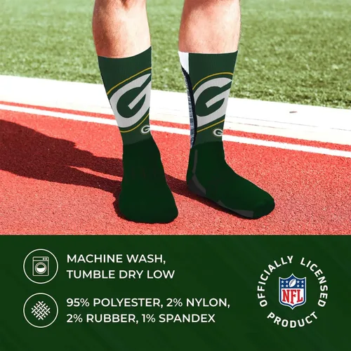 Miniatura 3 de NFL Adult Curve Socks - Game Day Apparel - Machine Washable - Warm & Cold Weather - Comfort and Style for Men &Women