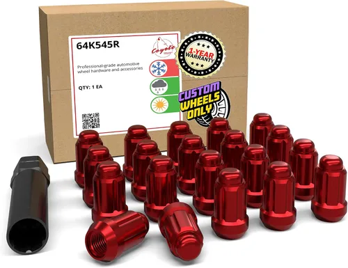 Miniatura 12 de Wheel Accessories Parts 20 piezas de 0.472 in 1.50 12 x 1.50 rosca para automóvil de 1.38 pulgadas de largo, tuerca negra para muchos automóviles