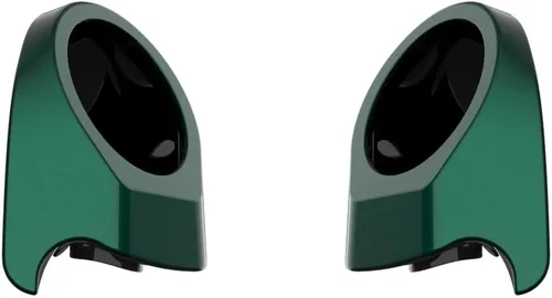 Miniatura 4 de Advanblack Alpine Green Tour Trunk Pack - Paquete de altavoces de 6.5 pulgadas, carcasa de audio trasera, color a juego, paquete de maletero Harley