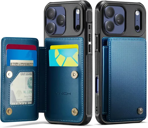 Miniatura 21 de Vinich Funda tipo cartera para iPhone 11 con tarjetero, bloqueo RFID, ranuras de crédito, función atril, a prueba de golpes, para iPhone 11 de 6.1