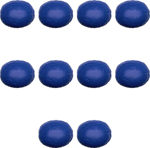 Miniatura 18 de Juego de 50 bolas para apretar el cerebro, paquete personalizado a granel, alivio del estrés, perfectas para tu escritorio, oficina o hogar